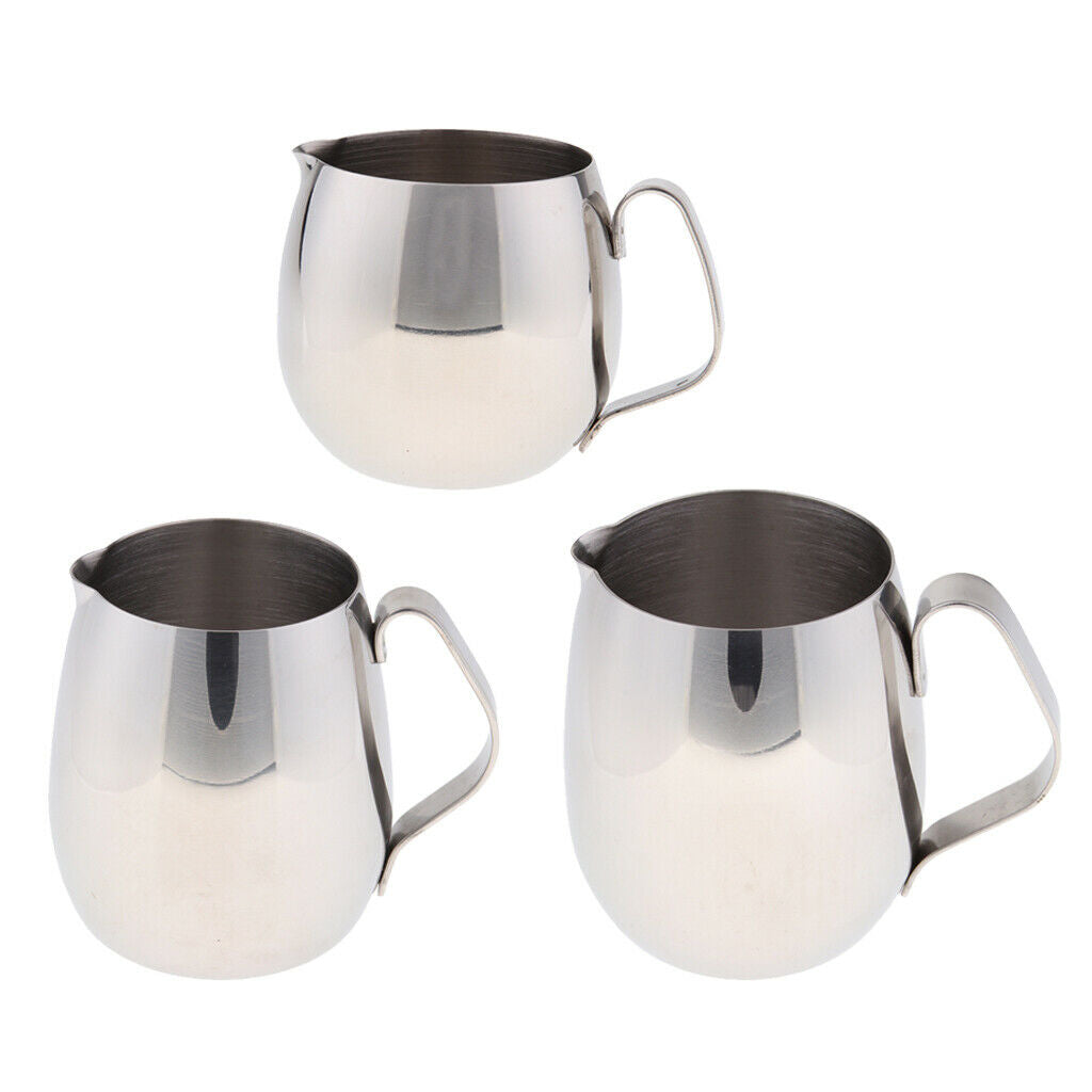 Espresso Milk Frothing Pitcher Stainless Steel Latte Art Coffee Jug 300ml