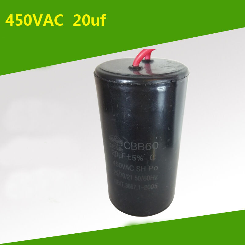 CBB60 Motor Start Capacitor 20MFD 20uF 450VAC 450V HVAC  for washers