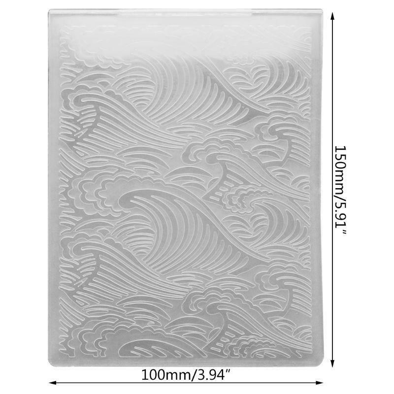 Sea Wave Cloud Background DIY Cutting Dies Scrapbooking Embossing Folder Craft