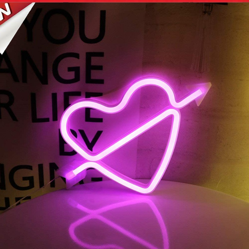 LED Neon Light Wall Hanging Decoration Art Sign Lights @