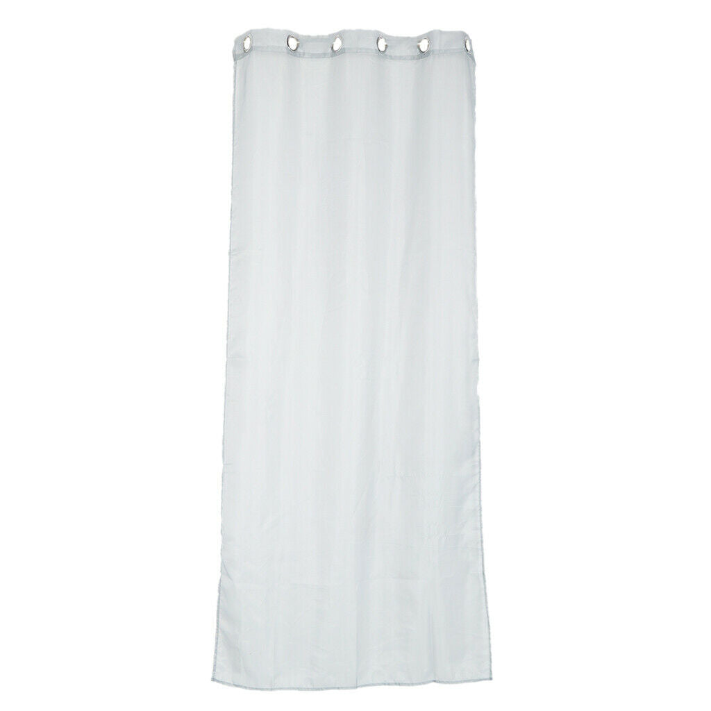 2x 14 Colors Sheer Eyelet Telylene Window Treatment Curtain Drape Valance 1x2.1M