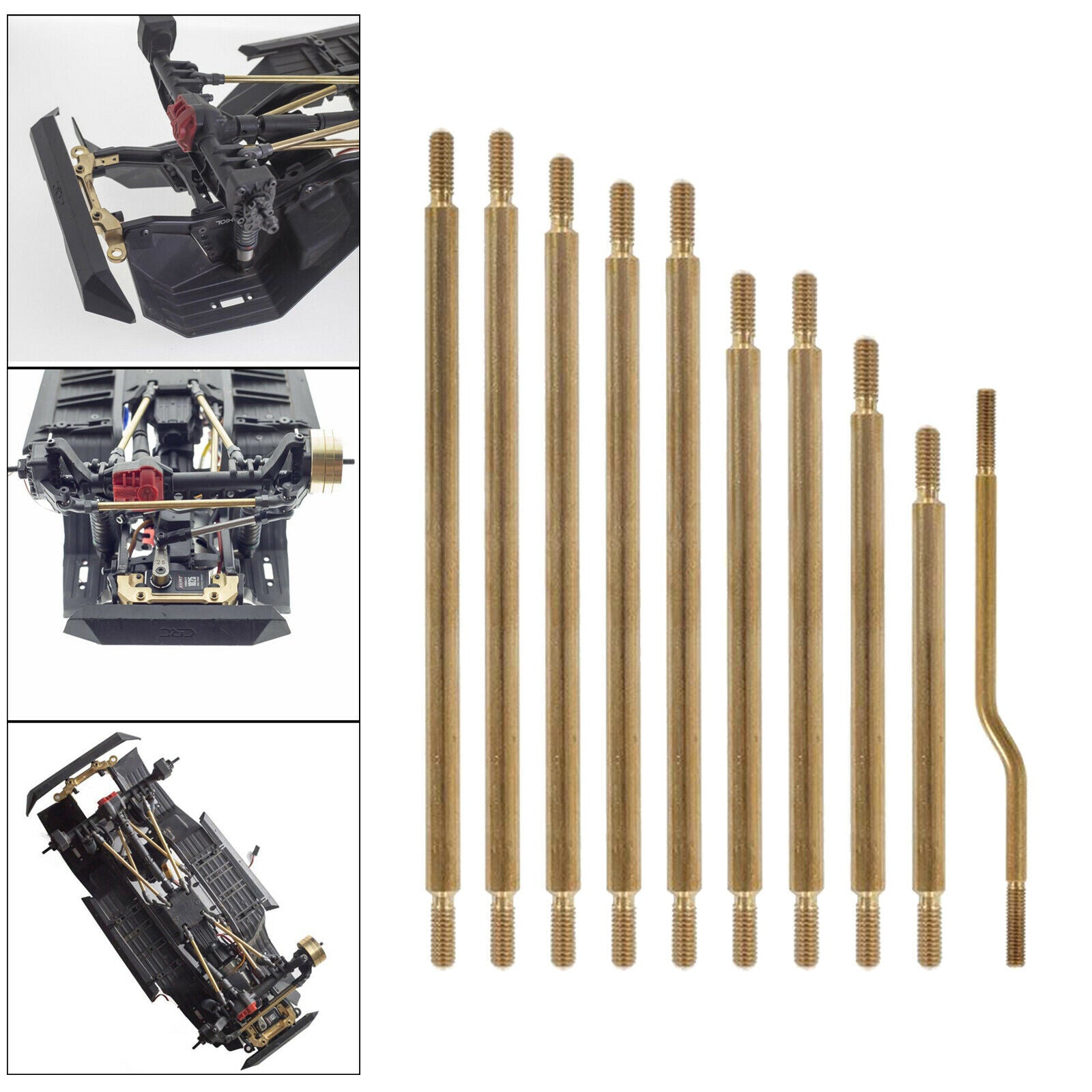 10x RC Car Trunk Rod Link Spare Parts fits for 1/10 RC Axial SCX10 Replaces