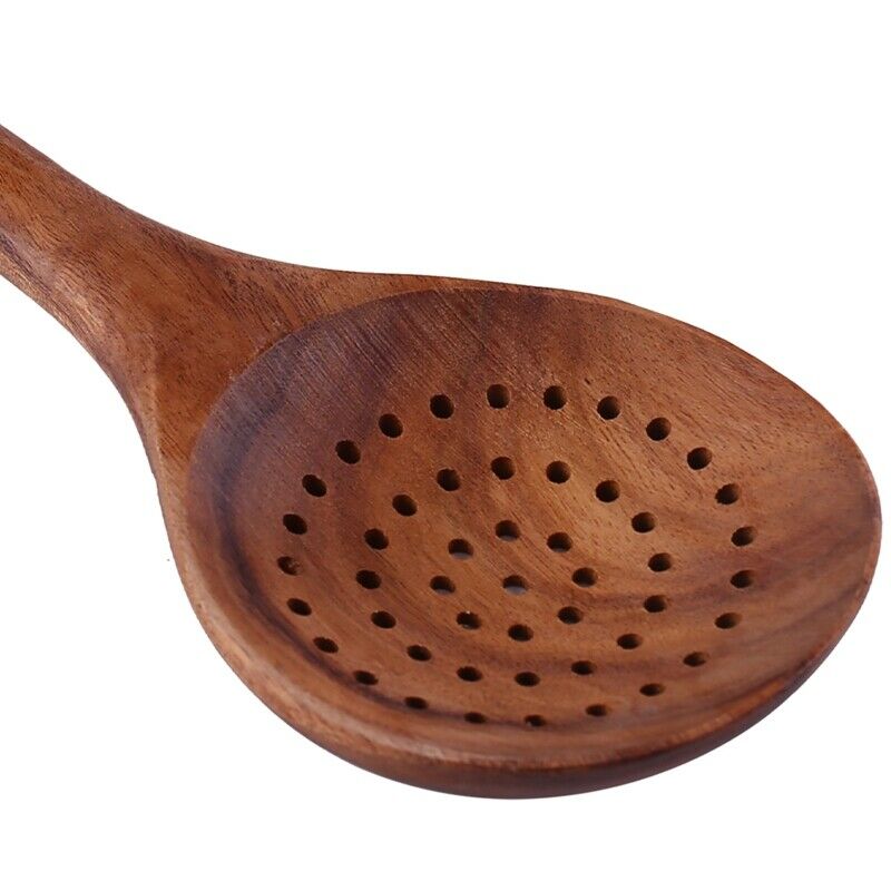 Teak Wood Spoon Long Handle Spoon Ladle Big Rice Paddle Wooden Cooking Spoon SC5