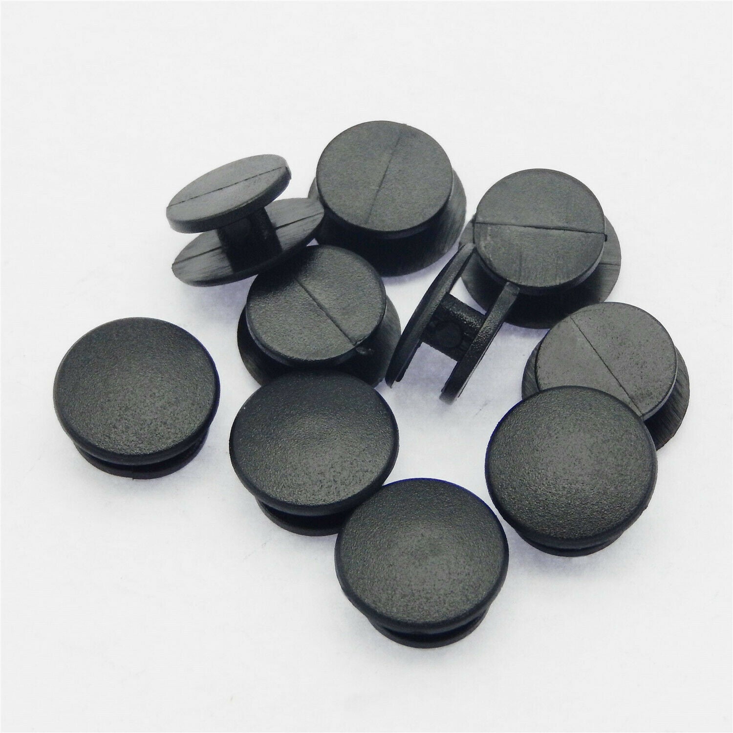 50pcs Black Buckle Plastic Button Accessory for Classic Clog Decor Craft 12*10mm