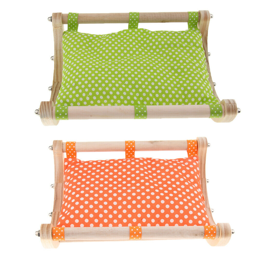 Small Pet Hamster Winter Warm Nest Mat Sofa Bed Cradle Sleep Bed Orange