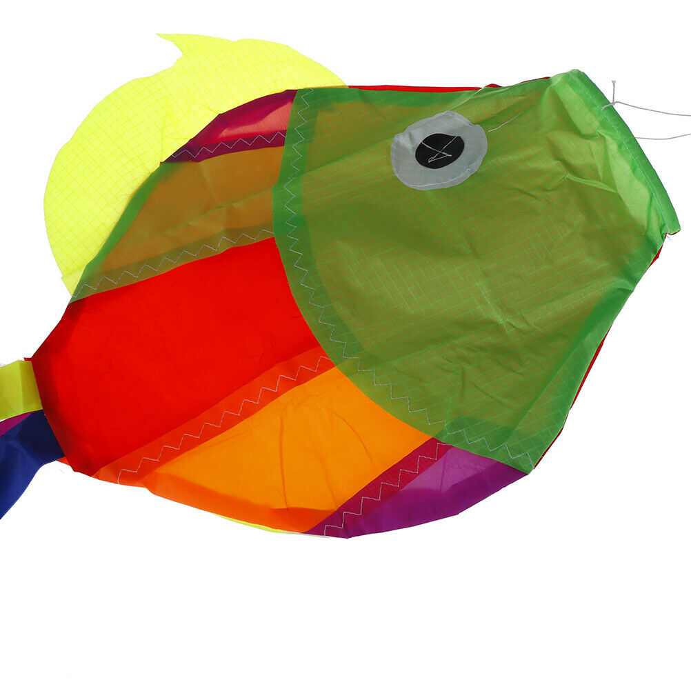 Rainbow Fish Kite Windsock Outdoor Garden Decor Kids Line Laundry Kids T .l8