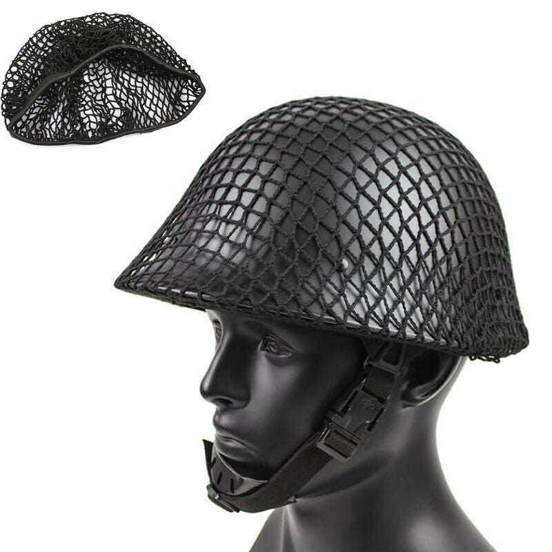 WW2 Soldier Paratrooper Helmet Net Cover Black for MK2 M88 M35 Military Army Hat