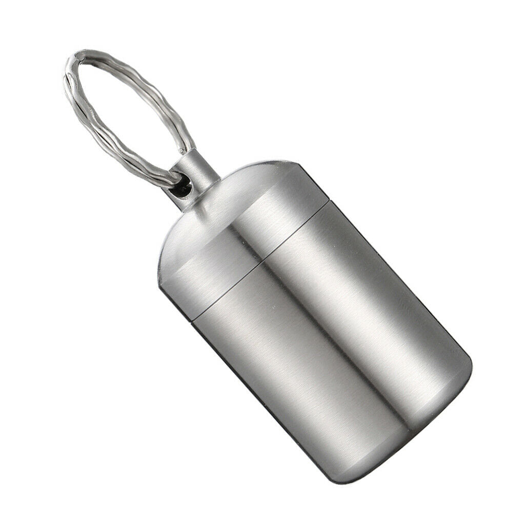 Waterproof Pill Container Box Bottle Case Keychain