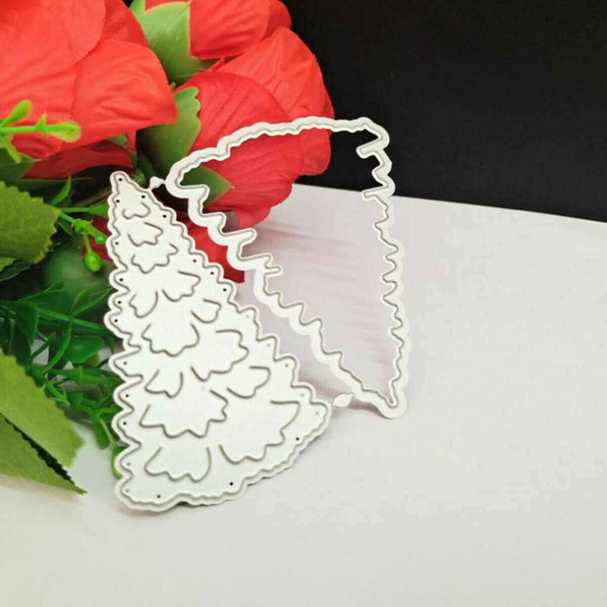 Christmas Tree Cutting Dies Xmas Card Metal Stencil DIY Scrapbooking Paper Craft