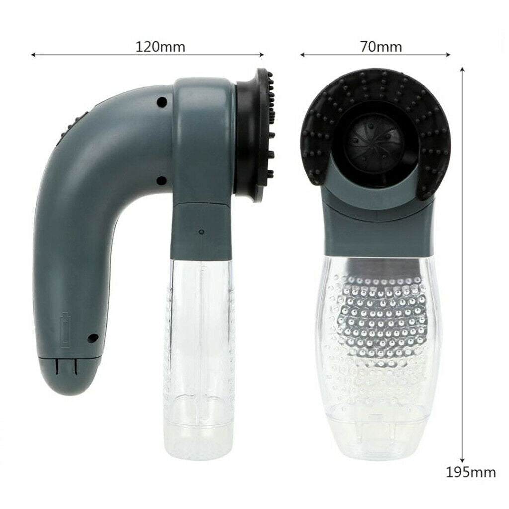 Cordless Electric Fur Remover Grooming Kit Soft Rubber Head Battery Powered