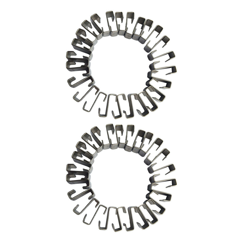 50pcs Durable Z-Lap Type Greenhouse Clips Overlap Clips Garden Fittings