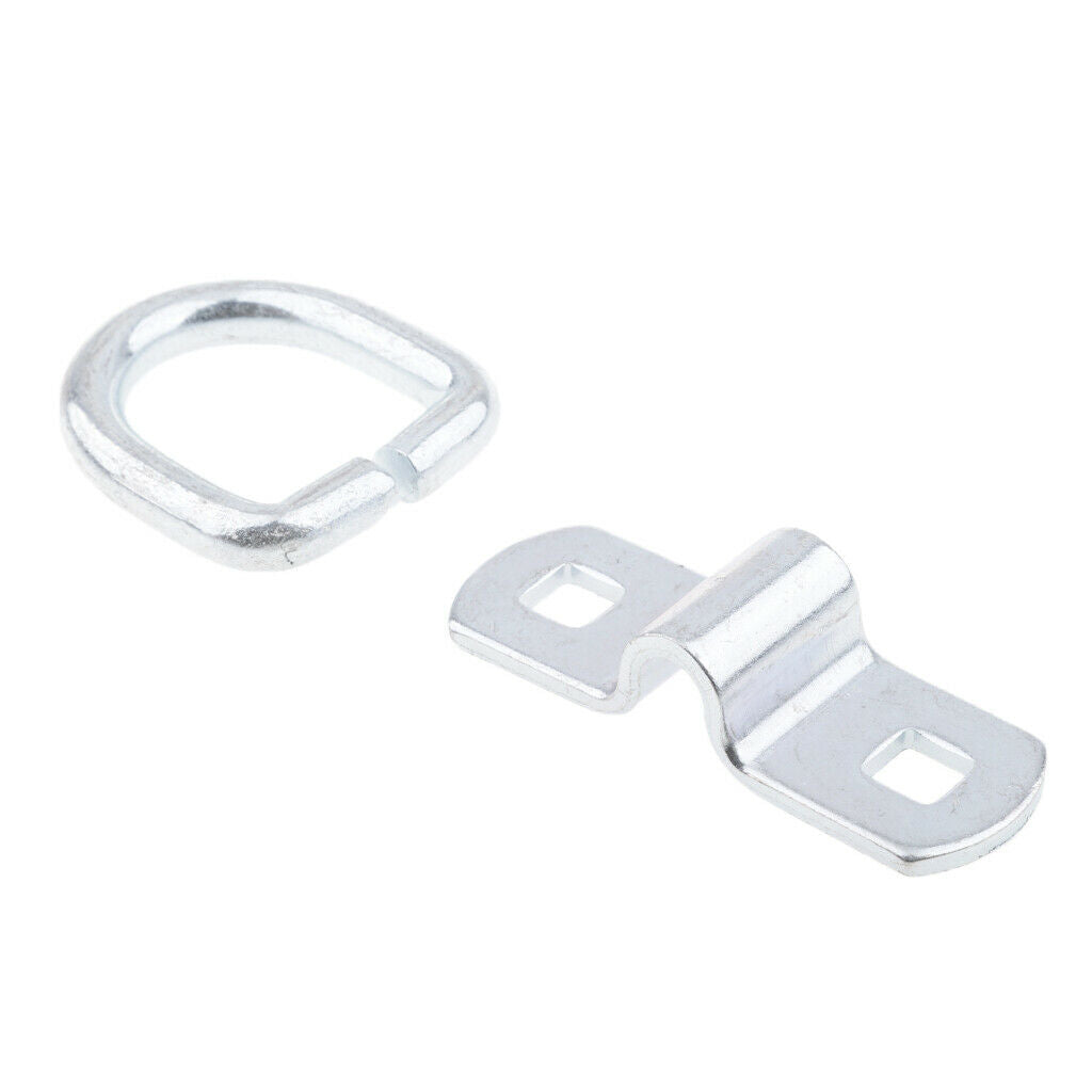 5 Pieces Trailer Boat D Ring Rope Chain Strap Tie Down Stainless Steel