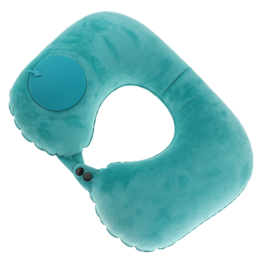 2x Comfortable Inflatable U-shaped Pillow Neck Car  Head