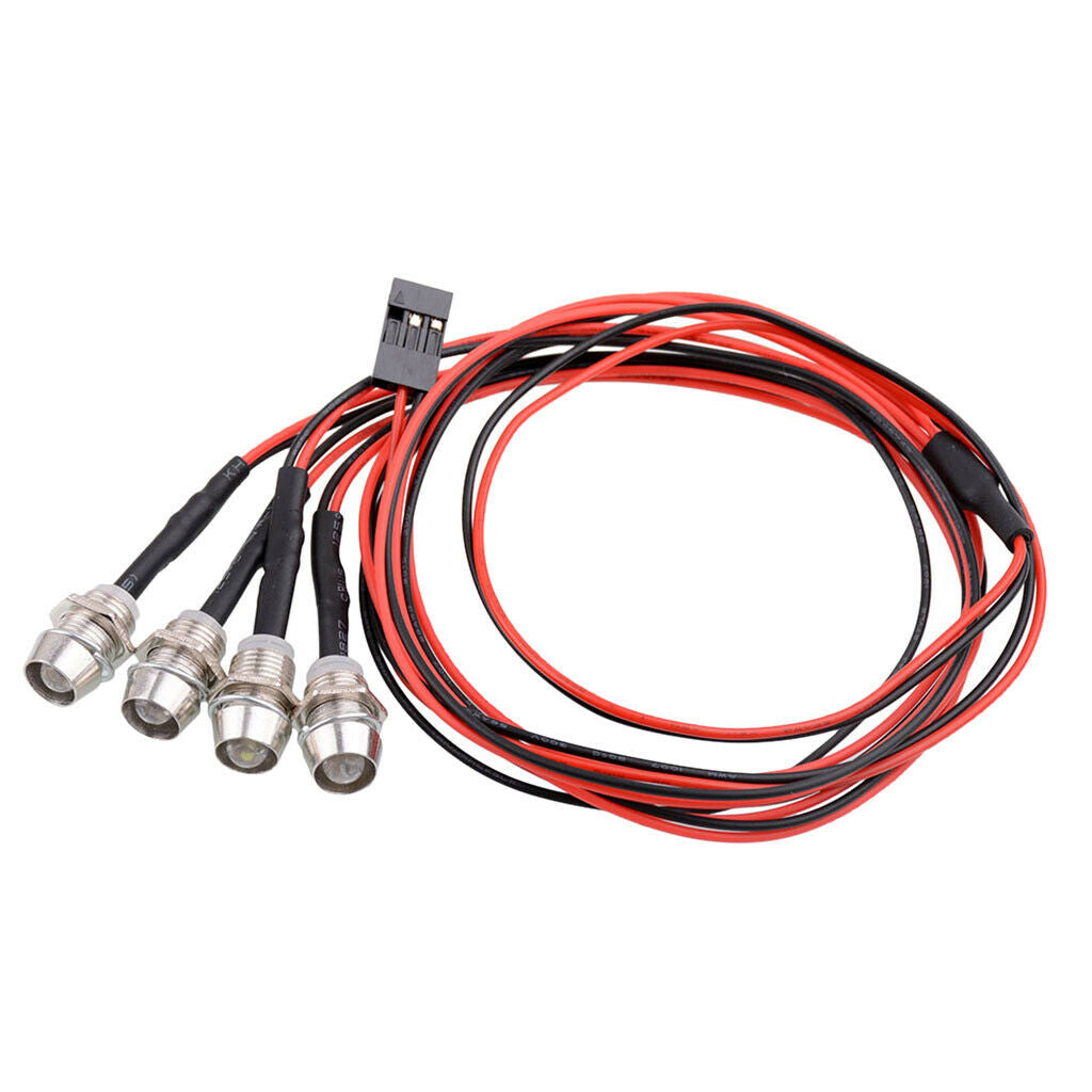RC headlight rear 4 LED for 1:5 1:8 1:10 1:12 1:16 car models