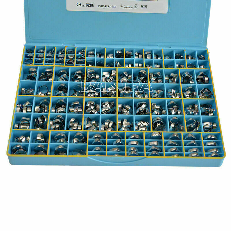 Dental Buccal Tube Bands M Series Orthodontic Welded Roth 022" 1st Molar 28#-44#