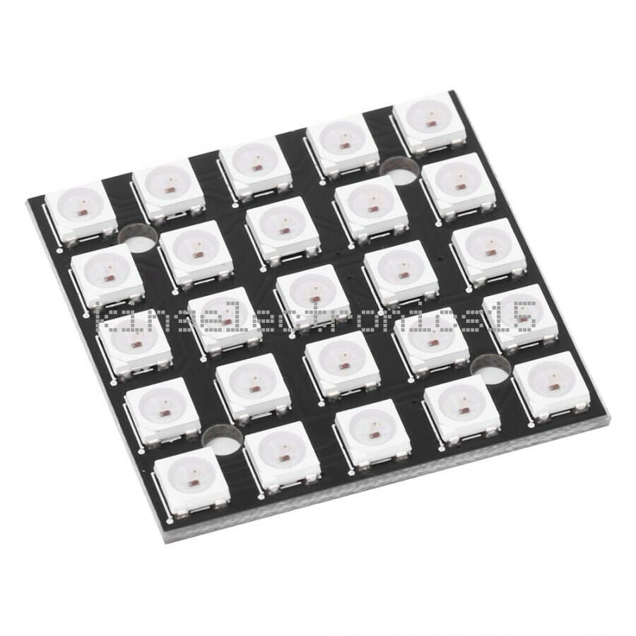 WS2812B 25 BIT 5X5 5050 RGB LED Full Color Driver Color Lamp Development Board