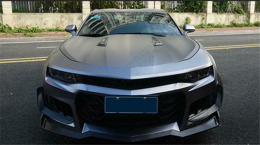 2x Carbon Fiber Look Car Hood Vent Cover Air Flow Intake Cooling Panel Trim