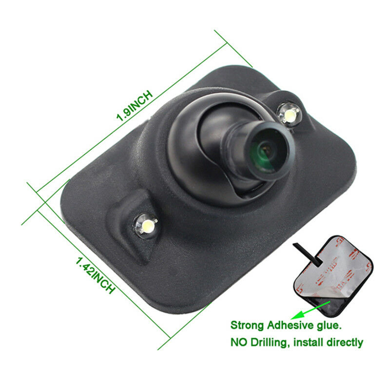 Adjustable Car Front Left Rear View Camera Light Sensitive LED Night Vision