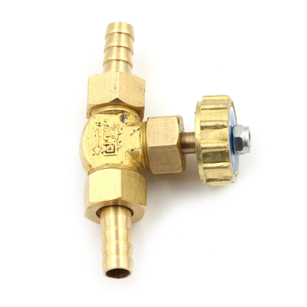 1PC 8mm ID Hose Barb Brass Needle Valve for Gas Max Pressure 0.8 Mpa  jvJ.l8