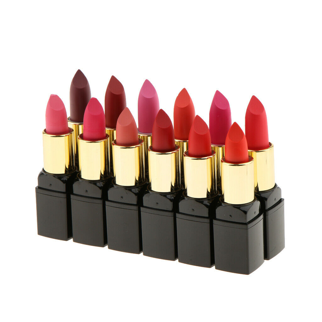 Set 12pcs Liquid Matte Makeup Lipstick Lip Pencil Lip Gloss Long Lasting Pen