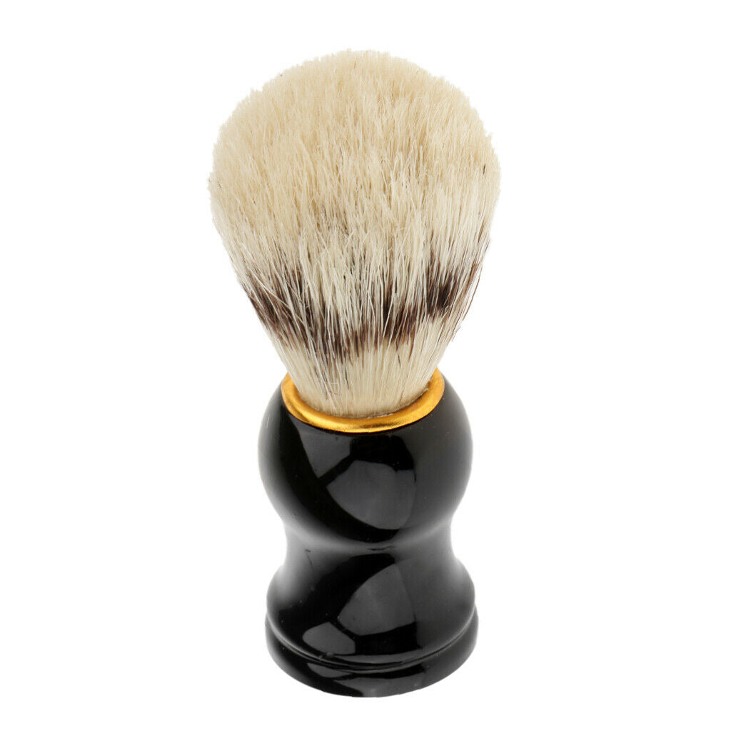 Shave Shaving Brush Professional Barber Salon Razor Brush Black Handle Tool