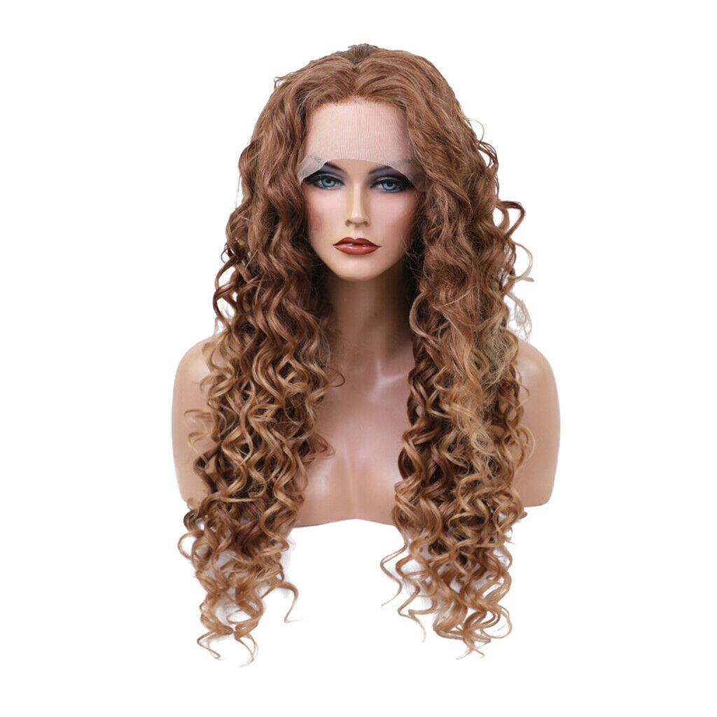 Loose Curly Wave Hair Wigs Heat Resistant Fiber Synthetic
