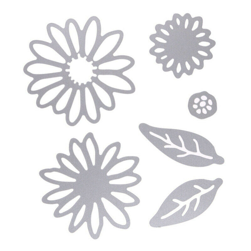 6Pcs Chrysanthemum  DIY Daisy Flower Die Set Metal Cutting Die Cutter Cards