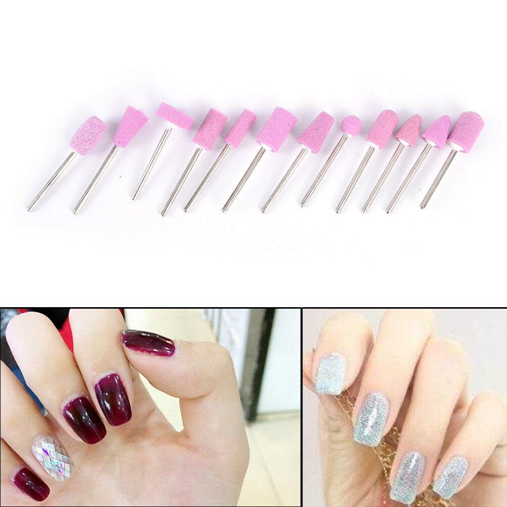12x Nail Drill Bits Electric Manicure Head Replacement Device TLOUKBXUKF ZSF TL