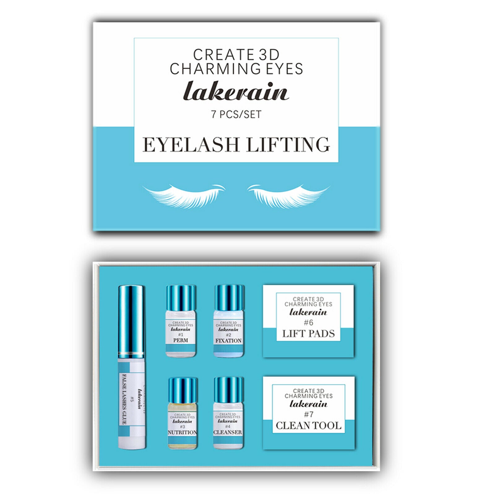 Eyelash Lift Kit Serum Full Eye Lash Perm Lifting Curling Kit Curler Set