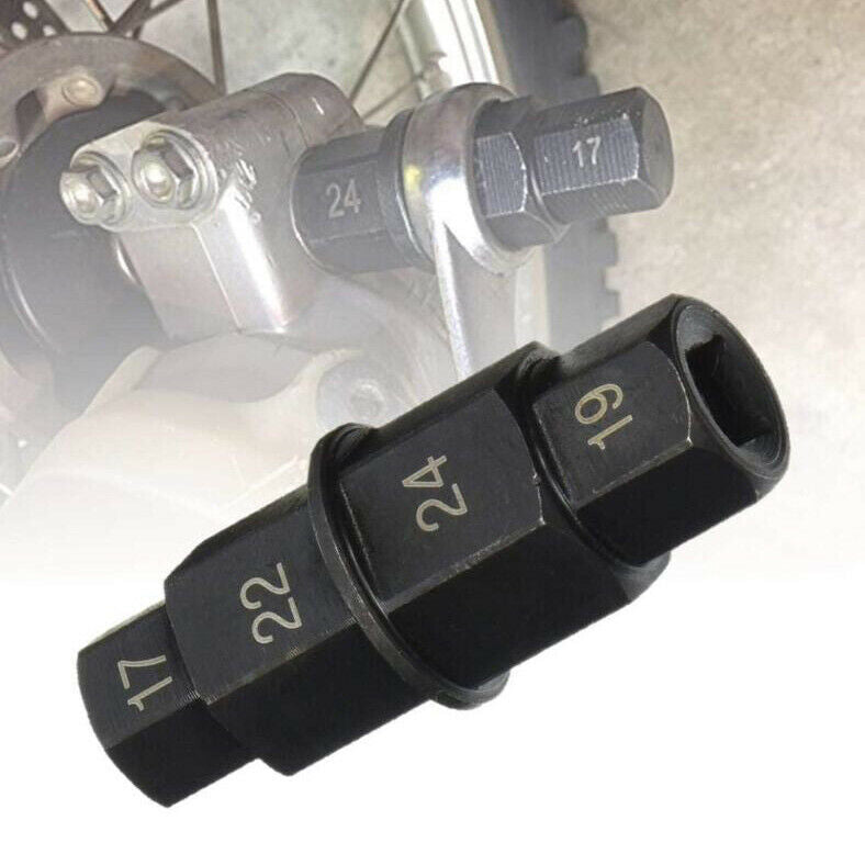 Motorcycle &Bike Spindle Hex Key Wrenches Front Wheel Removal Tool 17/19/22/24mm