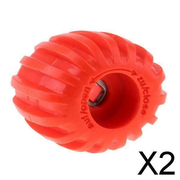 2X Scuba Diving Tank Valve Knob Handwheel On/Off Part Handgrip Accessory Orange