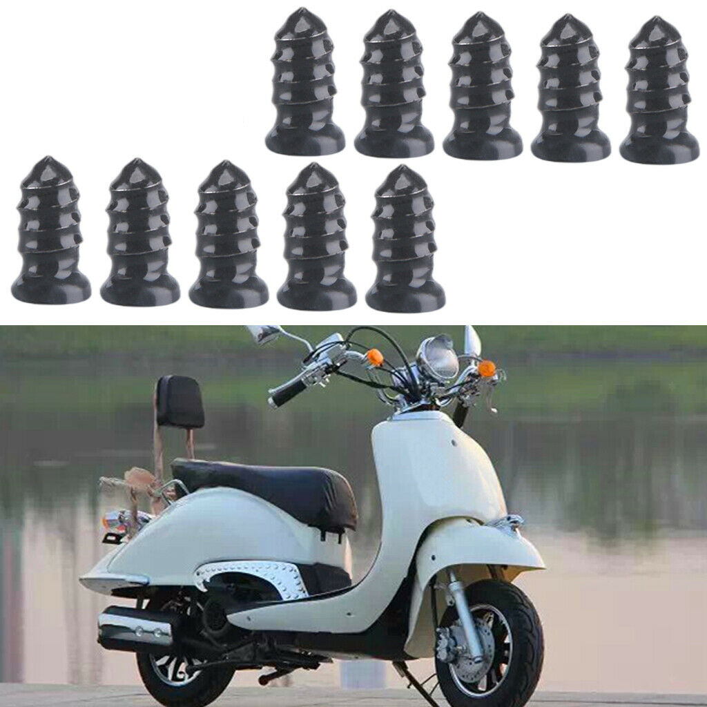 10 Electric Repair Tire Rubber Nails for Vehicle Trucks 0.27x0.5 in 10Pcs