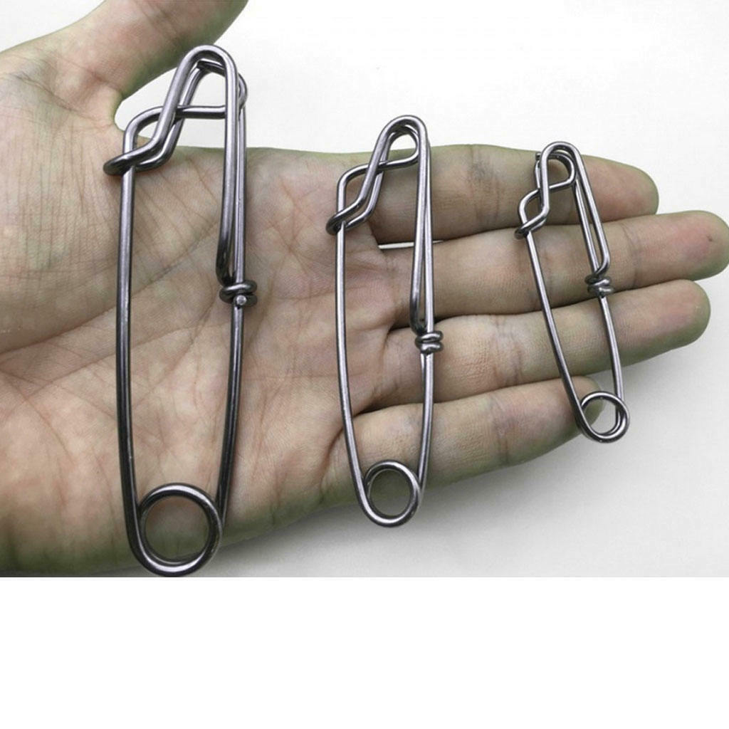 30 Pieces Steel Long Line Longline Clip for Fishing Snapper Tool 60mm High