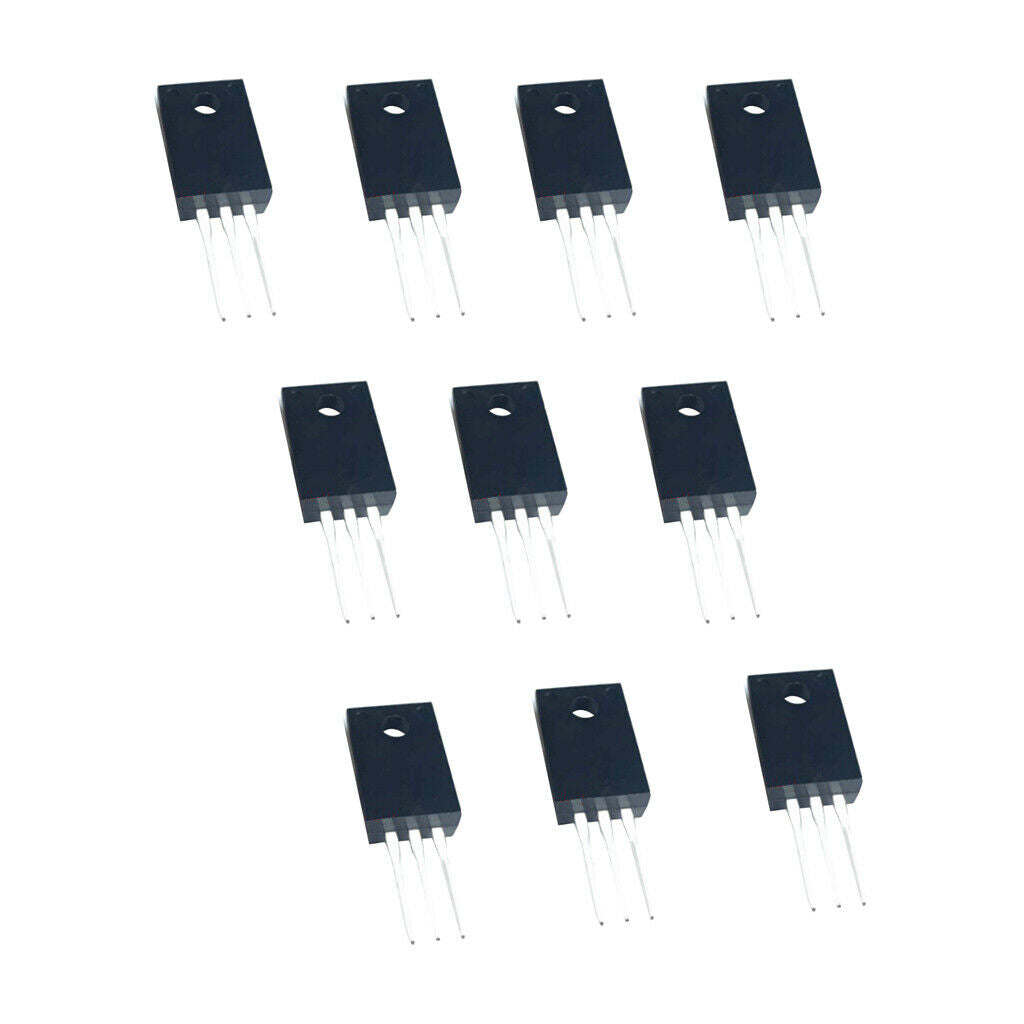 10x 4N60 N Channel MOSFET, 4A, 600V, to 220F for Switching Power Supplies