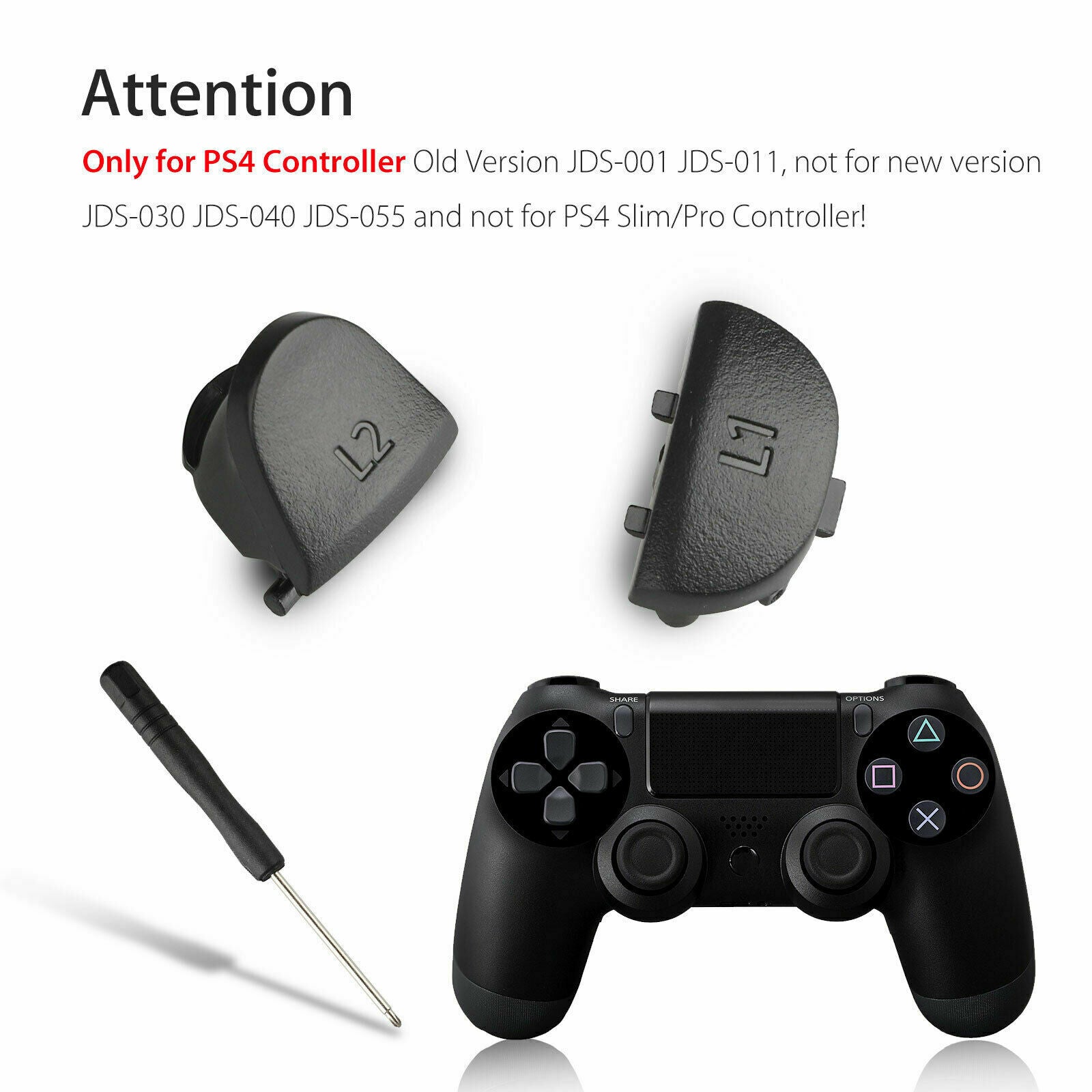 L1 R1 L2 R2 Trigger Button Conductive Rubber Repair Tool Kit For PS4 Controller