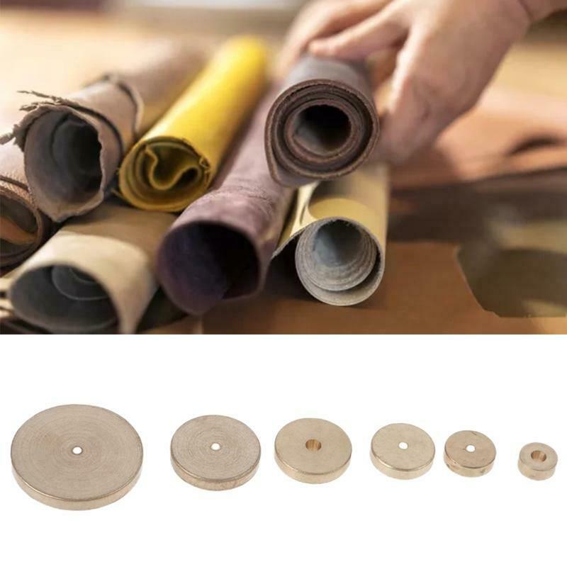 6 Pcs Leather Sizing Round Gauge 0.2"/0.3"/0.4"/0.5"/0.6"/0.8" Edge Distance