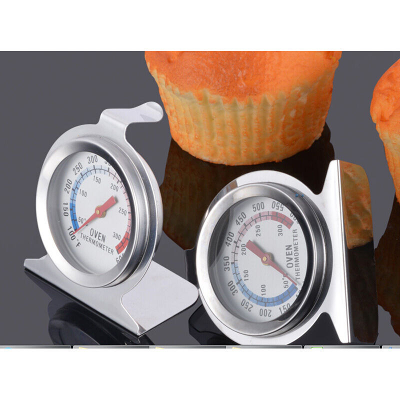 Oven Cooker Thermometer Temperature Gauge Stainless Steel 300/600ºF Kitchens DF