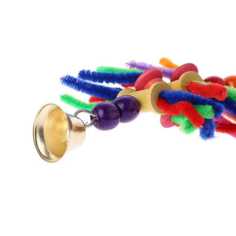 Parrot Chew Toys Multicolor Bird Parrot Bite String Toys Swing Cage Accessories