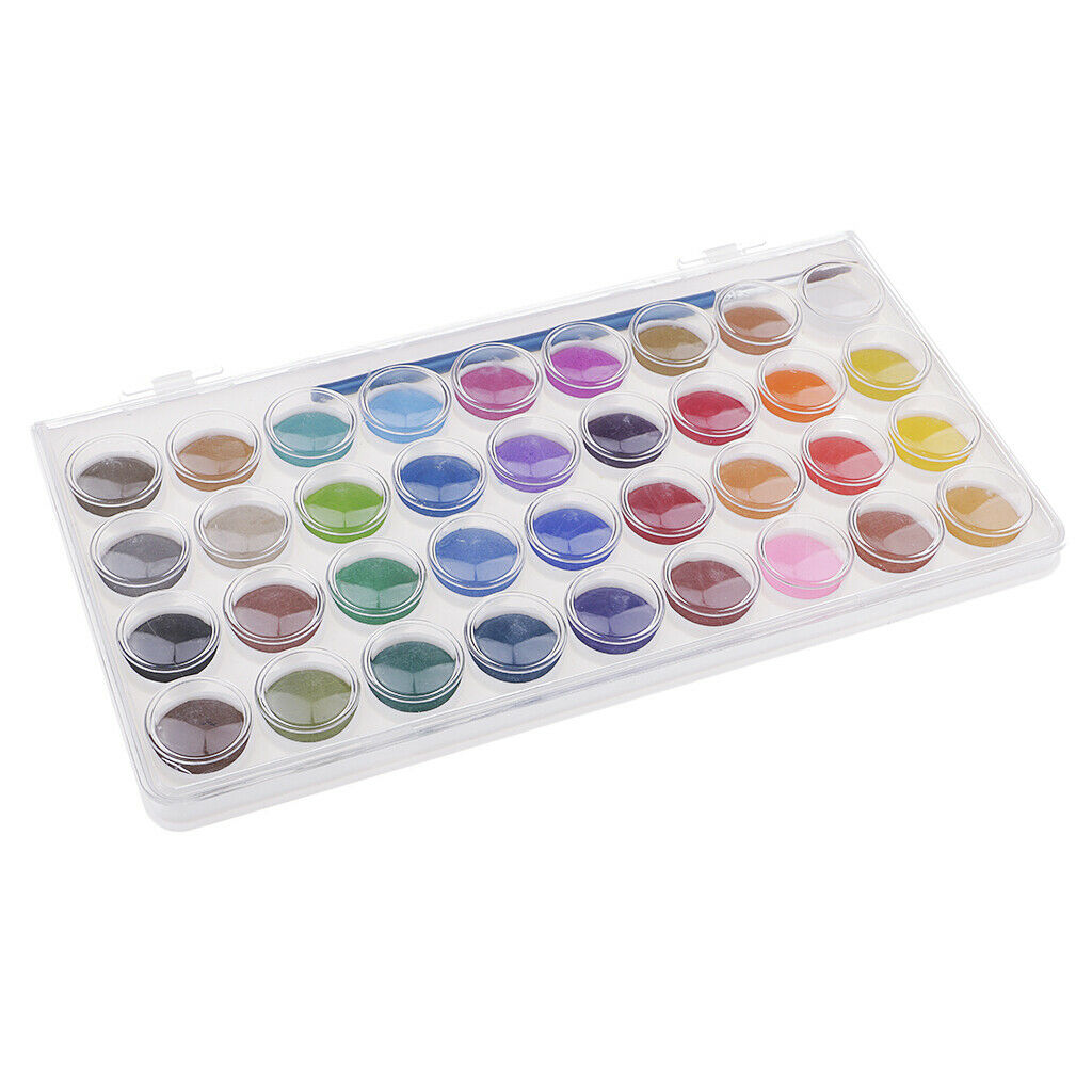 36 Colors Solid Watercolor Paints Pan Set for Kids Artist Beginner Painting