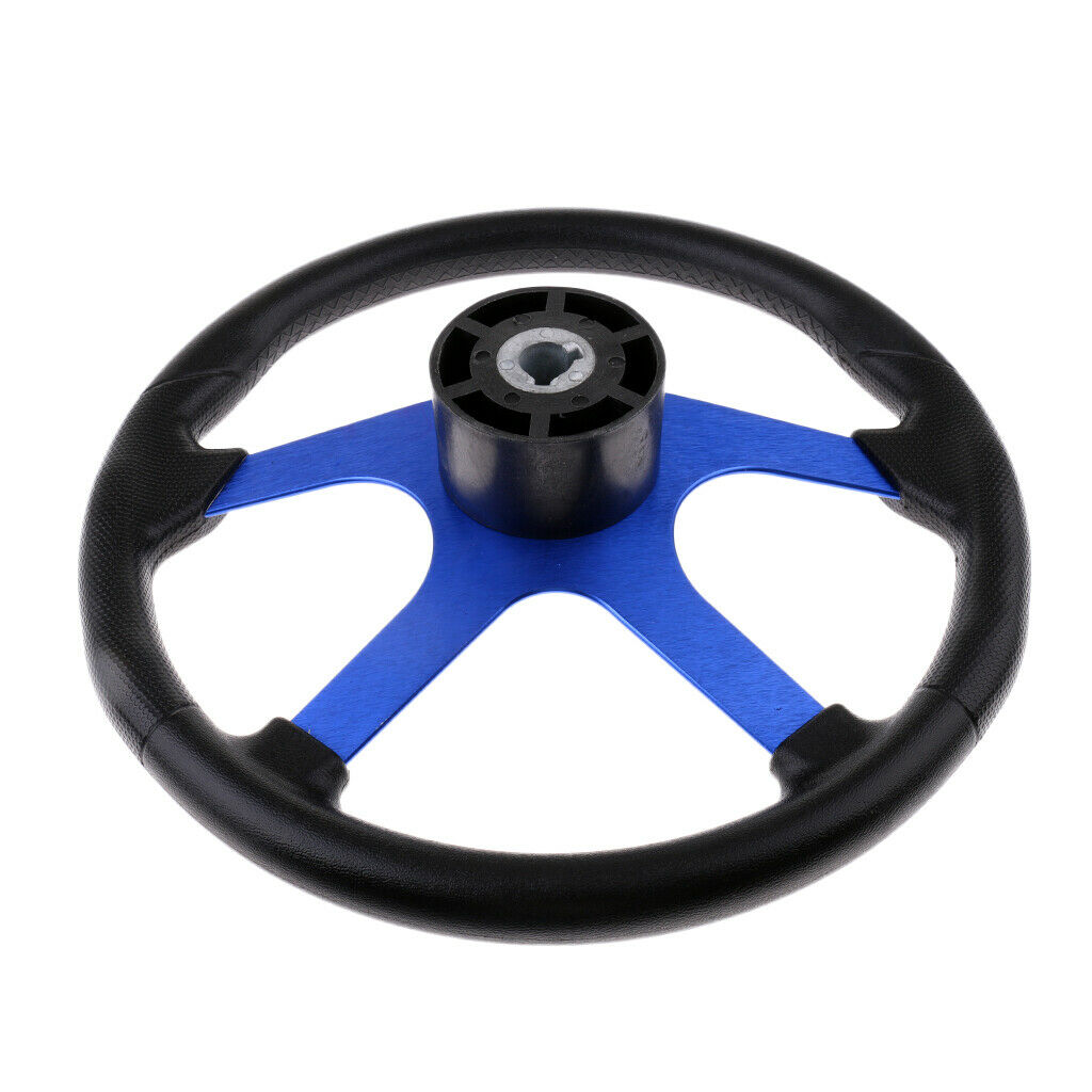 360mm Aluminum Alloy Marine Steering Wheel 4 Spoke 3/4