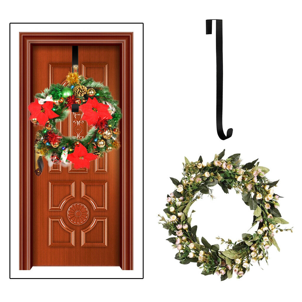 Wreath Greenery Front Door Large Garland with Hanger Hooks New Year Decor