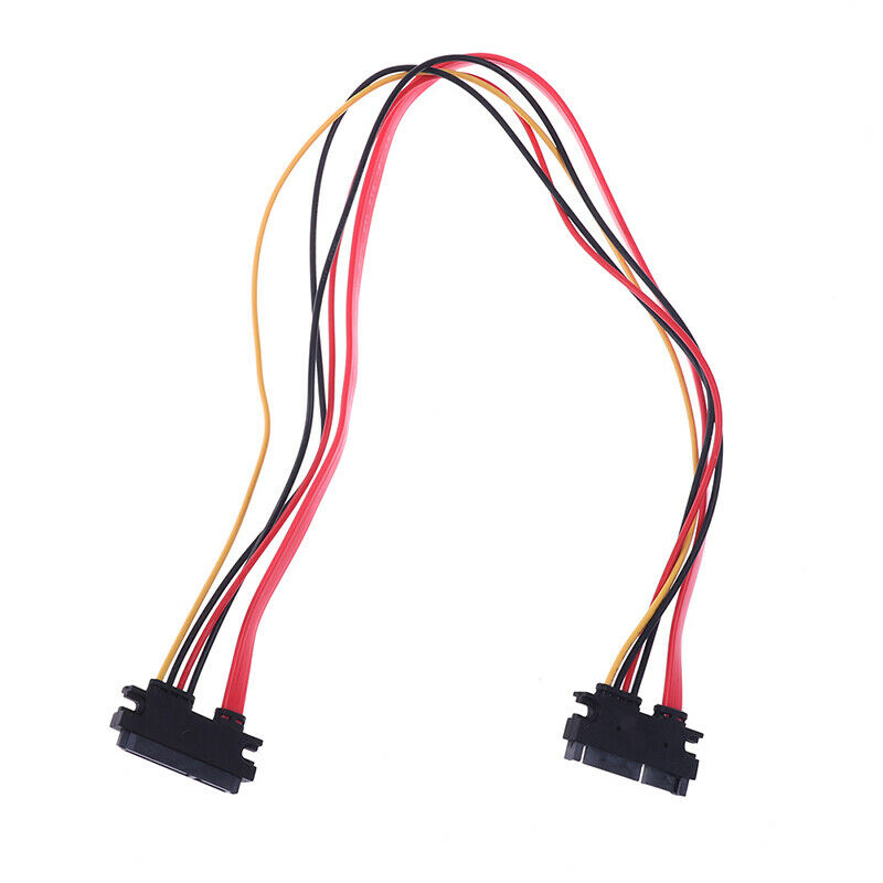 1Pc 50CM 22P SATA 7+15Pin M/F Serial Data Power Combo Cable Power Extensi.l8