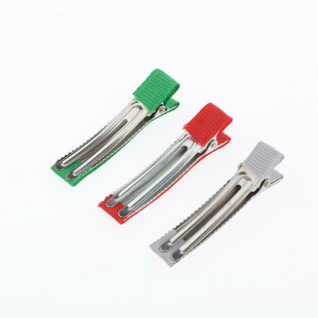 50Pcs Multicolored Alligator Hair Grils Women Hairclips DIY Bow Jewelry