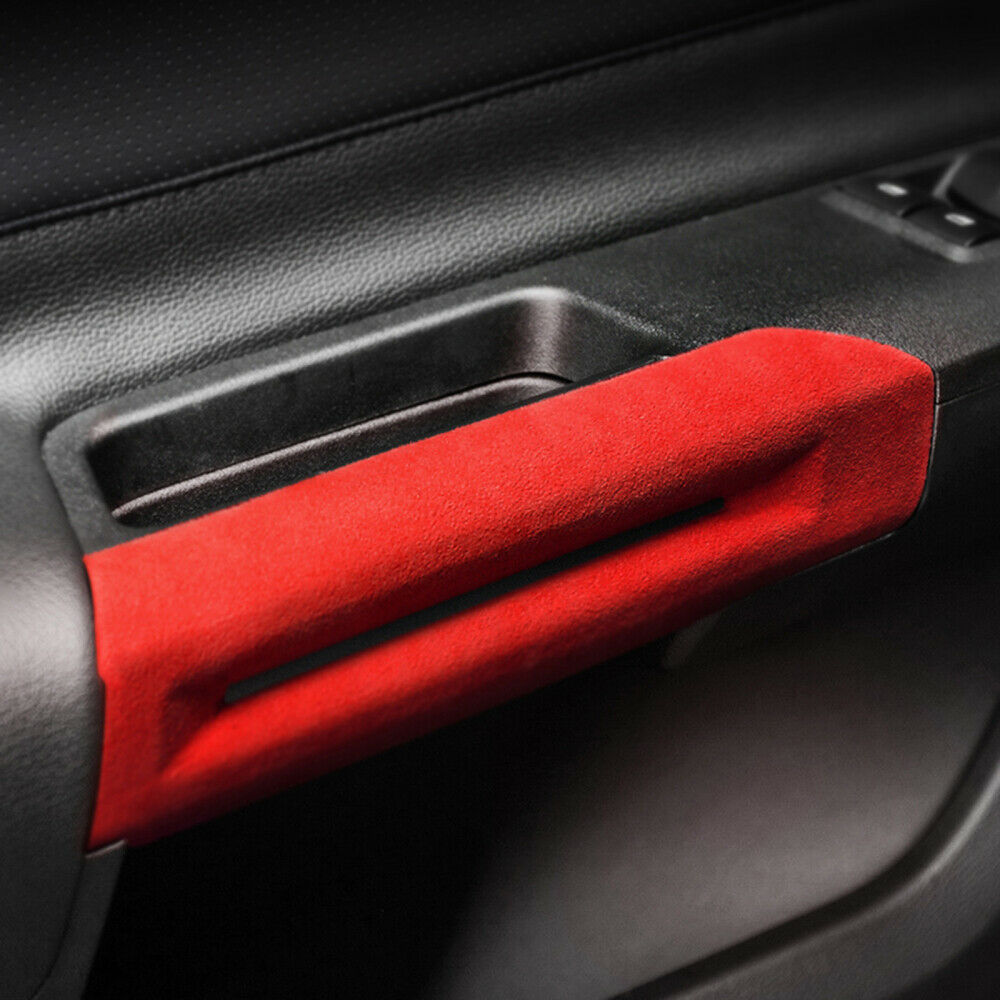 Car Interior Door Handle Cover 2x Trim Assembly For Ford Mustang 15+ Red new