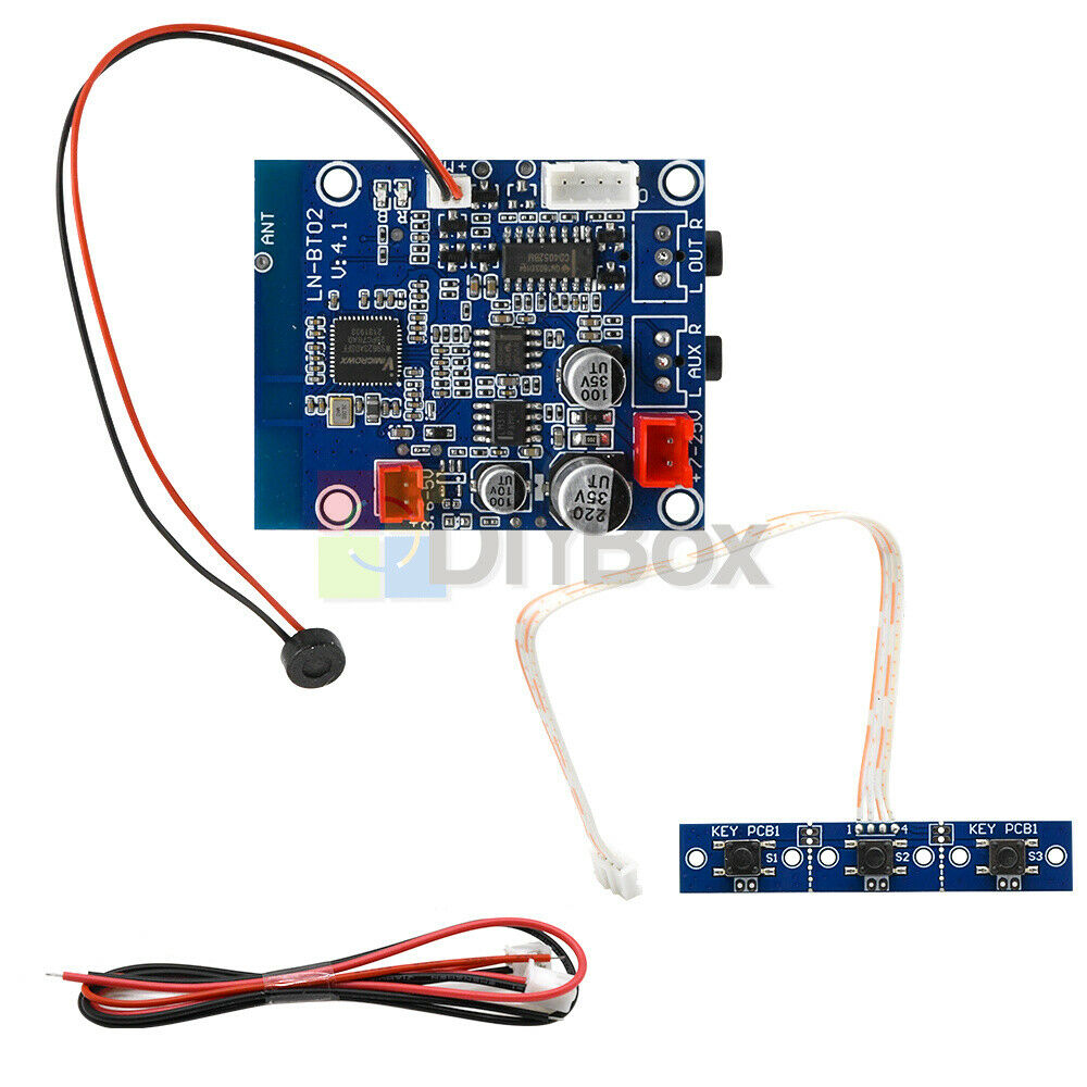 Car Bluetooth Audio Receiving Module 3.5MM Headphone Jack Input Output DC3.6-30V
