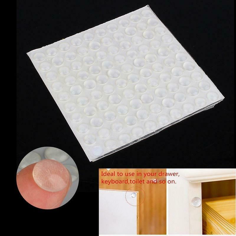 20pcs Silicon Rubber Clear Self Adhesive Sticky Pads For Cupboard Sofa Furniture