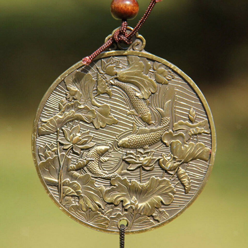 Pond Brass Big Bells Feng Shui Home Garden Hanging Wind Chime Ornament