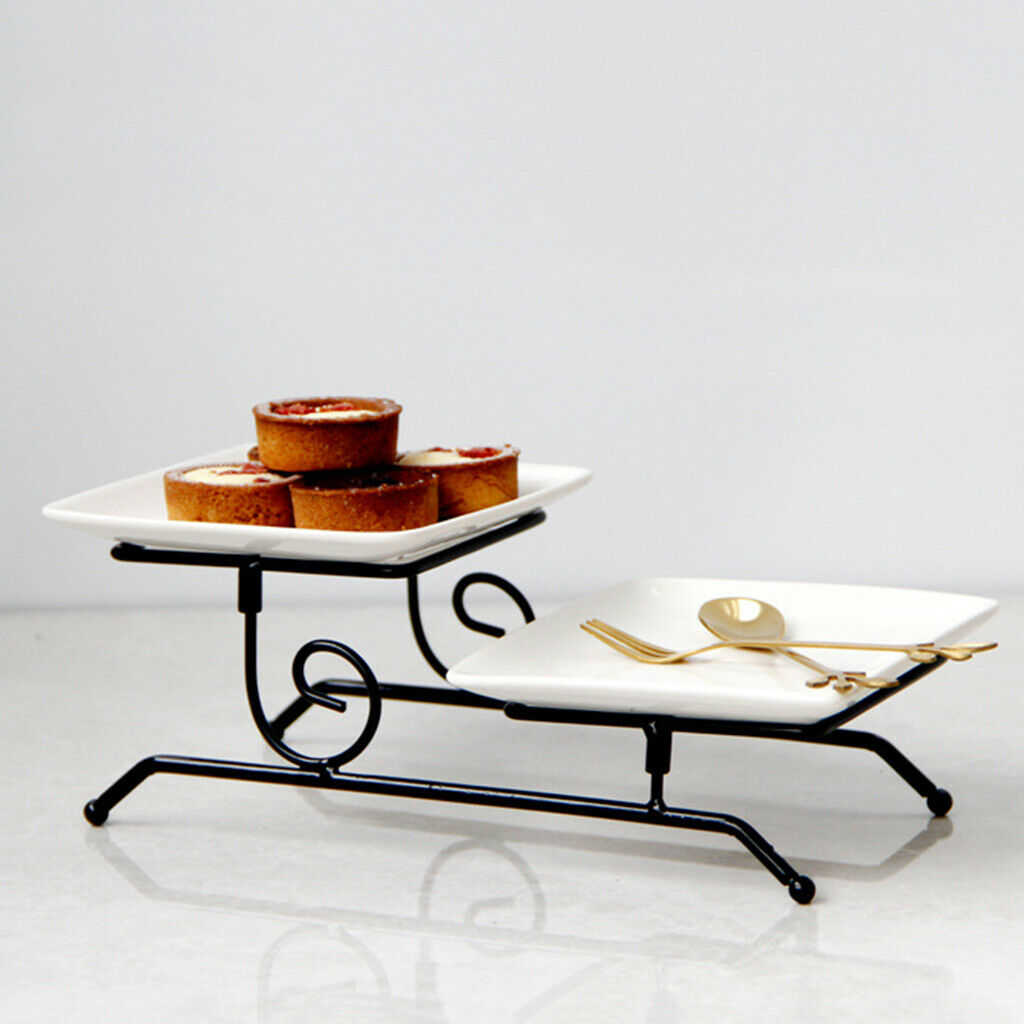 Table Cupcake Stand Pie Fruit Dining Display Plate Shelf Weedings Party