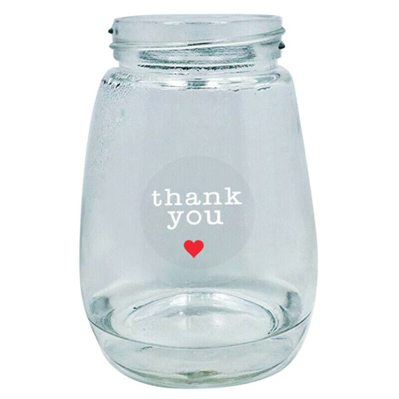 500Pcs Paper Seal Labels Thank You Stickers Handmade With Love Gift Bake .l8