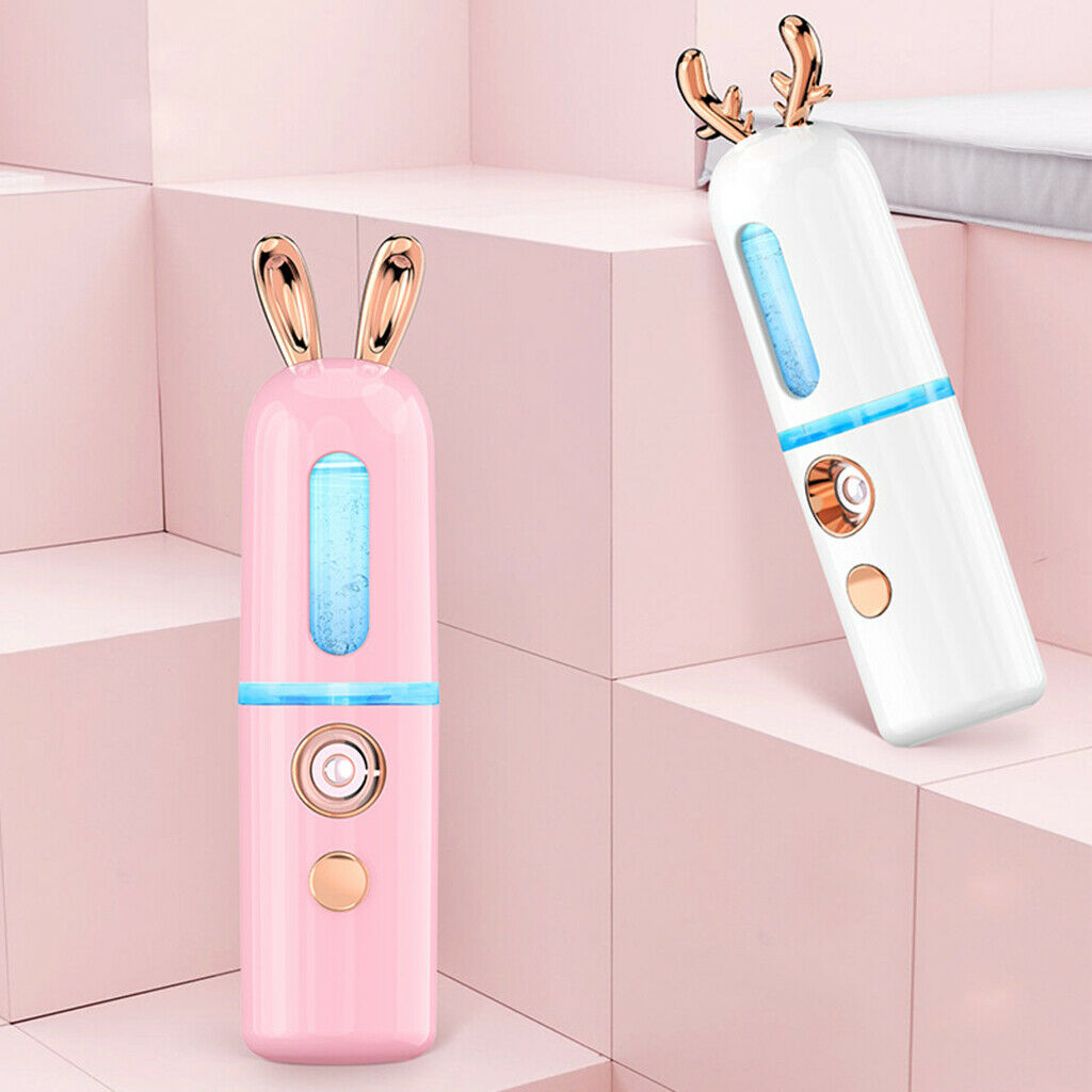 2Pieces Facial Nano Spray Hydrating Nano Steaming Moisturizing Salon Beauty